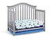 StorkCraft Graco Bryson 4-in-1 Convertible Crib,Pebble Gray,Easily Converts to Toddler Bed Day Bed or Full Bed,Three Position Adjustable Height Mattress,Some Assembly Required (Mattress Not Included)