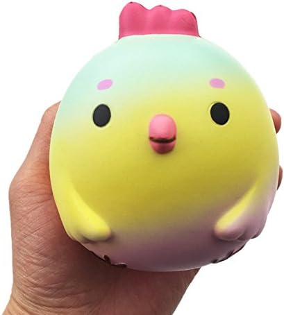 Squishies Jumbo Slow Rising Squishies Chicken Baby Kawaii Scented Soft Animal Squishies Toys 1 Pcs (Yellow)