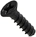 Small Parts 0608LPFB Steel Thread Rolling Screw for Plastic, Black Oxide Finish, 82 Degree Flat Head, Phillips Drive, #6-19 Thread Size, 1/2