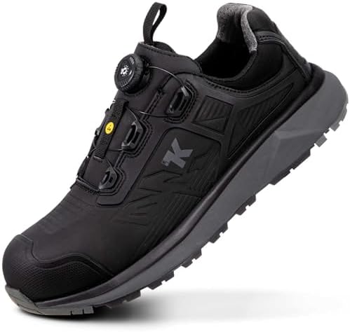 DeWalt Mens Black Leather Slip On Work Shoes Slip Resistant Safety Loafers Sz 13 DEWALT® Plasma Slip-On AT–Black Safety Shoes for Women & Men main image 4