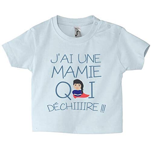 Tee Shirt Bebe Personnalise J Ai Une Mamie Qui Dechiiiire Amazon Fr Handmade