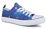 Twisted Women's KIX Lo-Top Galaxy Print Casual Fashion Sneaker - MLT, Size 9