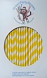 Paper Straws Box of 144 Yellow