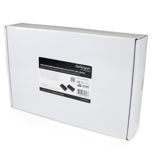 StarTech.com USB Dual VGA KVM Console Extender, 650-Feet/200m (SV565DUTPU)