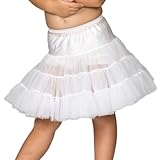 I.C. Collections Baby Girls White Bouffant Half Slip Petticoat, Size 9m, Online Clothing Store