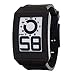 Phosphor Men's Quartz Stainless Steel and Rubber Casual Watch, Color:Black (Model: DH04)
