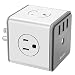Huntkey Cubic Surge Protector USB Wall Adapter with 4 AC Outlets 3 USB Charging Ports (SMC007) primary