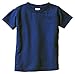 Rabbit Skins Baby Boys Fine Jersey Ribbed Collar T-Shirt,Navy,18 Months