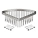 HI HOMEIDEAS Shower Caddy Corner Shower Basket Stainless Steel Bathroom Shower Organizer Rustproof,Wall Mount,Brushed Finish
