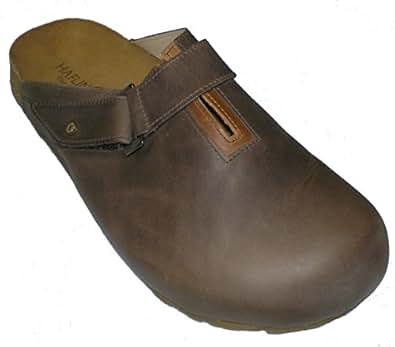 haflinger leather clogs mens