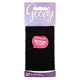 Goody Ouchless Elastic Thick, Black, 27 Count