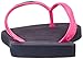 Havaianas Women's Slim Logo Pop Up Multicolored Flip-Flop Sandal, Navy Blue/Pink, 9/10 M US