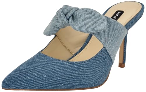 Nine West Women’s Demmure Pump, Blue Denim 420, 8.5