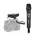 Wireless Handheld Microphone for Camera, Saramonic Uwmic15A UHF Interview Transmitter and Receiver Microphone System for Video Recording for Nikon,Canon, DSLR,DV Camcorder (3.5mm TRS Jack)