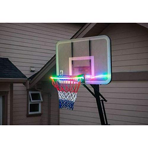 image for Zoomarlous LED Basketball Hoop Lights,Basketball Rim LED Solar Light P