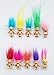 JDProvisions Mini Trolls PVC Novelty Mini Figurines Party Bag Fillers (12 or 24 Pieces)