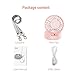 EasyAcc Hand Free Handheld Necklace Fan Mini Portable Outdoor Fan Rechargeable 6-18 Working Hours Palm-sized and 3 Setting 180° Rotating Adjustment for Home and Travel