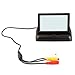 KKmoon 4.3 inch Foldable TFT Color LCD Car Reverse Rearview Security Monitor for Camera DVD VCR
