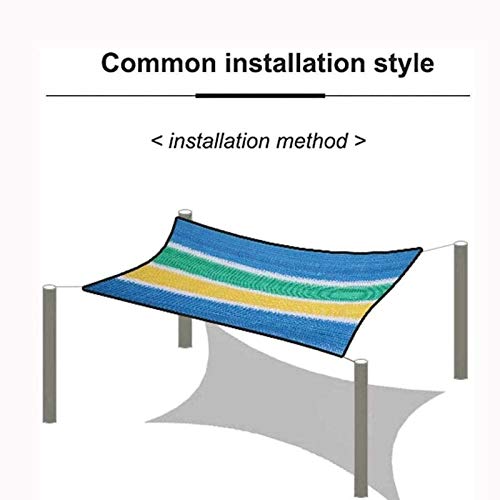 Schattennetz Schattiernetz mit Stabilisator für UV Schutz, Sonnensegel Schattentuch Rechteck Für Veranda/Patio/Pergola… – Bild 8