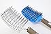 Zabolight Vent Hair Brush Vented Detangling Hair Brush for Thick Long Curly Hair, Curved Fast Blow Drying Brush for Women & Men (Pink)