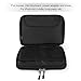 Electronics Organizer, Jelly Comb Electronic Accessories Cable Organizer Bag Waterproof Travel Cable Storage Bag for Charging Cable, Cellphone, Mini Tablet (Up to 7.9'') and More (All Black)
