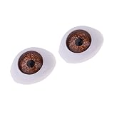 Fityle 1/4 BJD Safety Eyeballs DIY 14mm Brown
