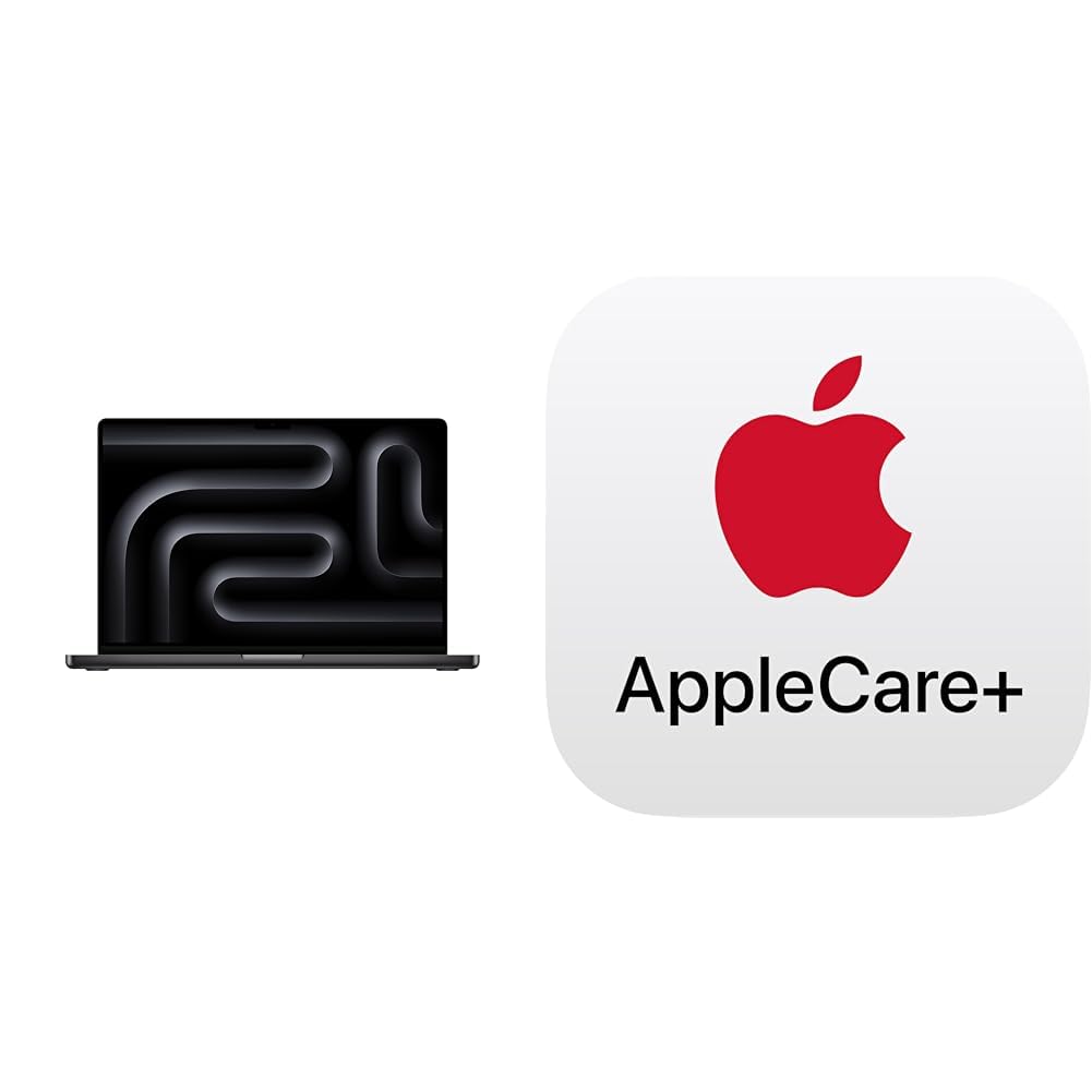 Apple 2024 MacBook Pro (16インチ, 14コアCPUと20コアGPU搭載Apple M4 Proチップ, 48GB ユニファイドメモリ, 512GB) - スペースブラック + 3年延長AppleCare+ for 16インチMacBook Pro(M4 Pro/M4 Max)