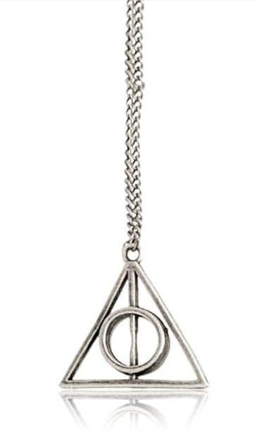 Boolavard Kette Mit Anhänger, Inspiriert Von Harry Potter Und Die Heiligtümer Des Todes, Silberfarbig