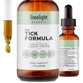 Limelight Herbals The Tick Formula Liquid Extract | Advanced Herbal Supplement for Immune, Detox & Tick Support | Japanese Knotweed, Cat’s Claw, Red Sage & Andrographis | Non-GMO | Vegan I Made in USA