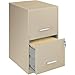 Lorell 14340 18 Deep 2-Drawer File Cabinet, Putty