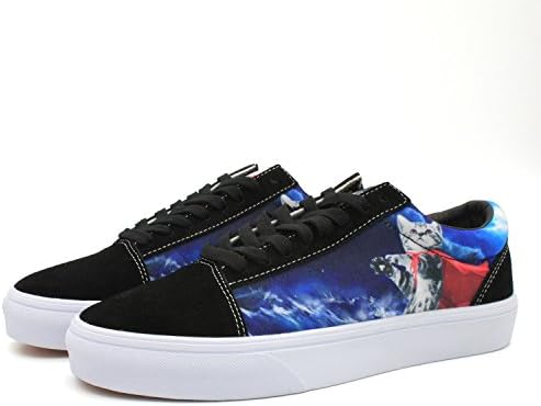 The Amazing Cat Nebula Men's Skate Shoes Casual Skateboarding Shoes (9 D(M) US, Blue)