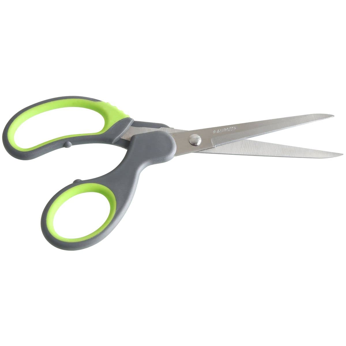Nirosta "Praktika Soft Grip Scissors, Stainless Steel, Grey/Green, 22 cm