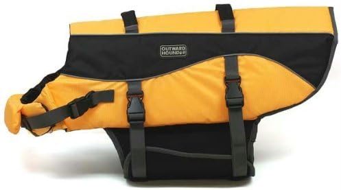 Outward Hound Kyjen Ripstop Adjustable Dog Life Jacket with Rescue Handle