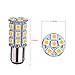 Smautop 10Pcs 12V 1157 Led Bulb BAY15D 7528 2057 2357 27SMD 5050 Warm White 3500K Car RV Turn Signal Backup Reverse Parking LED Light Bulbs - 2 Yr Warranty