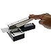 Heavy Duty Stapler Style ID Badge Slot Hole Punch (Rectangle) - with Adjustable Guides and Non-Skid Base for PVC & Plastic and Laminated Paper Cards by Specialist ID