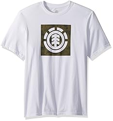 Element Men's Branded T-Shirt Solid Colors, Logo