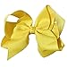 Hair Clips Boutique Hair Bows Alligator Clip for Women Girl Hairpin 6 Inch TSFJ02 (Yellow)