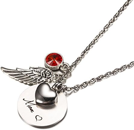 Cremation Jewelry for Mom/Dad Urn Ashes NecklaceMemorial for Loss of Loved One by CheKu (Mom July)