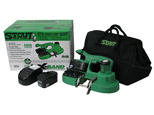 Stout Tool STX-250C X-BAND Cordless Band Saw Kit for Professional Contractors