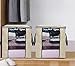 SLEEPING LAMB Large Storage Bag Organizer Breathable Clothes Storage Container with Clear Window for Comforter Pillow Sweater Bedding Dormitory Home, 2 Pack, Beige