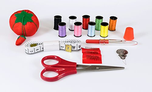 2 Fabric+Covered+Sewing+Basket+Accessories