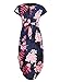 Women's Midi Dresses Side Slit Floral Print Loose Casual Long Dress with Belt BK318