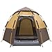 Toogh 3-4 Person Camping Tent Backpacking Tents Hexagon Waterproof Dome Automatic Pop-Up Outdoor Sports Tent Camping Sun Shelters