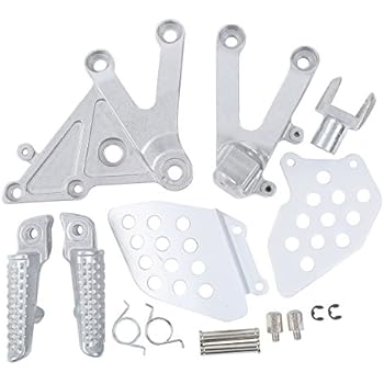 XMT-MOTO Front Foot Peg Footrest Bracket for Honda CBR600RR 2003 2004 2005 2006