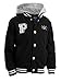 The Polar Club Boys' Fleece Varsity Baseball Jacket with Removable Hood