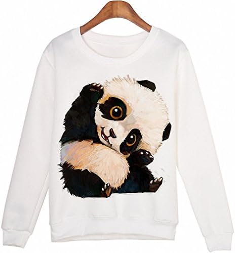 Cute Animal Sweatshirt sudaderas mujer Panda Printed Harajuku Hoodies Kwaii Moleton Pullovers Color 3 M