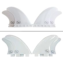 Ho Stevie! Aletas de polímero de Fibra de Vidrio Reforzado, para Tabla de Surf, Cuatro (4 Llaves) FCS o futuras,