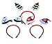Novelty Felt Christmas Headband 3 Pack - Santa Hat, Christmas Tree, & Snowman