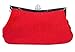 Chicastic Pleated and Braided Rhinestone studded Wedding Evening Bridal Bridesmaid Clutch Purse - Dark Red