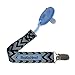 BooginHead - PaciGrip Pacifier Clip and Pacifier Holder with Universal Loop - Seattle Chevron, Blue, Gray, and Black